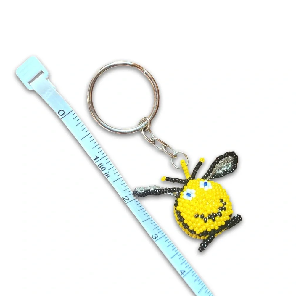 Bumble Bee Beaded Keychain